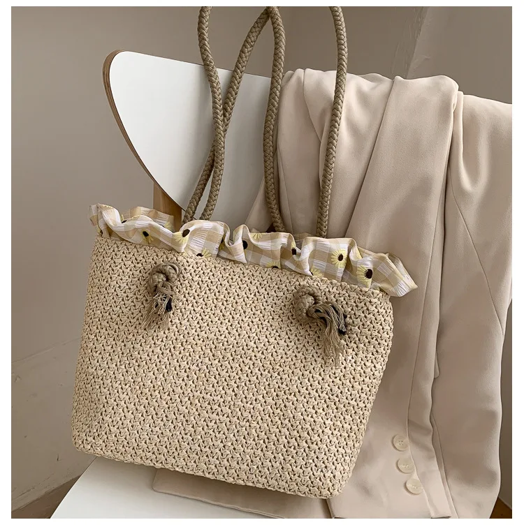Grass Bag Women's 2020 New Idyllic Wind Woven One-shoulder Bag Trend Simple Large-capacity Beach Bag
Grass Bag Women's 2020 New Idyllic Wind Woven One-shoulder Bag Trend Simple Large-capacity Beach Bag