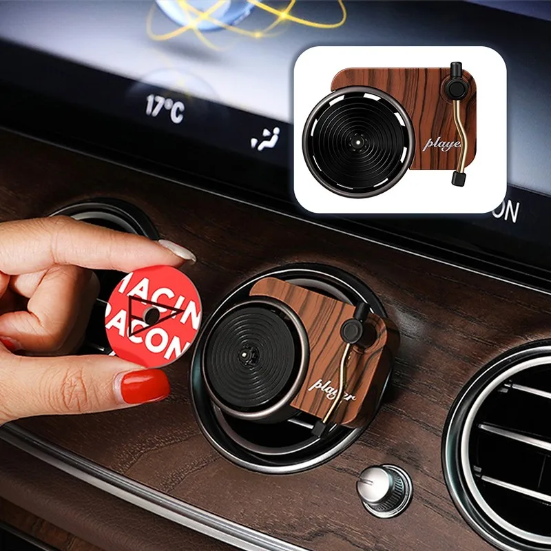 Car Air Freshener Perfume Record Player Car Perfume Clip Vinyl Spin Phonograph Air Vent Outlet Aromatherapy Clip Smell Diffuser
Car Air Freshener Perfume Record Player Car Perfume Clip Vinyl Spin Phonograph Air Vent Outlet Aromatherapy Clip Smell Diffuser