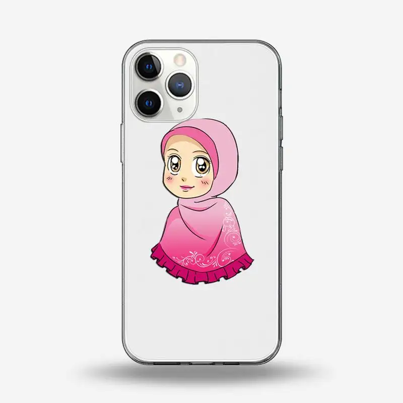 Muslim Islamic Arabic Hijab Face Gril lovely Phone Case Transparent for iPhone 6 7 8 11 12 s mini pro X XS XR MAX Plus
Muslim Islamic Arabic Hijab Face Gril lovely Phone Case Transparent for iPhone 6 7 8 11 12 s mini pro X XS XR MAX Plus
