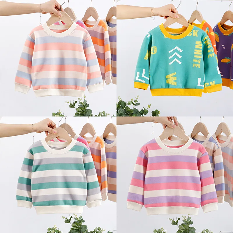 Kids Clothes Boys Shirt Girls Winter Sweater Knit Pullover Shirt Children Plus Thick Velvet Sweater
Kids Clothes Boys Shirt Girls Winter Sweater Knit Pullover Shirt Children Plus Thick Velvet Sweater