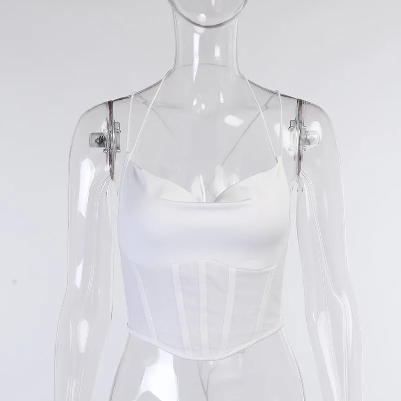 Sexy Mesh Sheer Corset Top for Women Summer Clothes Club Wear Outfit Cottagecore Bustier Backless Lace Up Tanks Camis
Sexy Mesh Sheer Corset Top for Women Summer Clothes Club Wear Outfit Cottagecore Bustier Backless Lace Up Tanks Camis