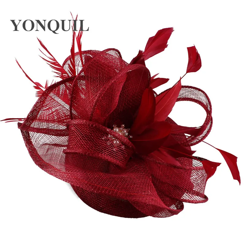 Yonquil Women Sinamay Fascinators Feather Flowers Hair Pillbox Hats Bridal Hair Accessories For Wedding Party Accessories MYQ109
Yonquil Women Sinamay Fascinators Feather Flowers Hair Pillbox Hats Bridal Hair Accessories For Wedding Party Accessories MYQ109