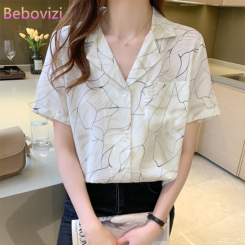 Bebovizi S-XXL 2021 New Fashion Turn-down Collar Summer Casual Women Button Up Tops and Shirts Office Lady Work Clothes
Bebovizi S-XXL 2021 New Fashion Turn-down Collar Summer Casual Women Button Up Tops and Shirts Office Lady Work Clothes