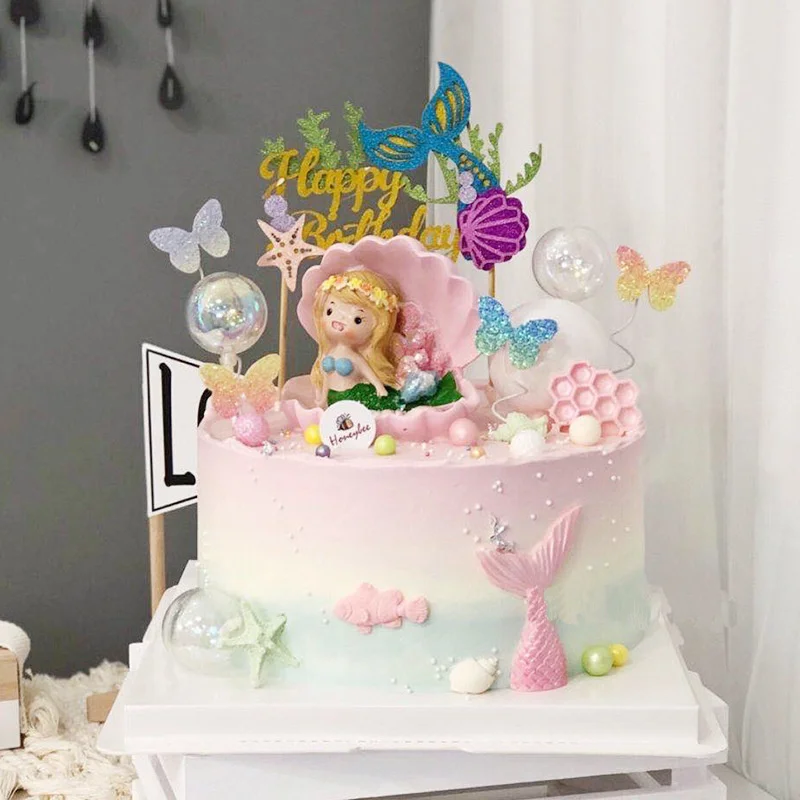 Mermaid Party Happy Birthday Cake Topper Cupcake Toppers Girl Baby Shower Little Mermaid Theme Birthday Party Decorations
Mermaid Party Happy Birthday Cake Topper Cupcake Toppers Girl Baby Shower Little Mermaid Theme Birthday Party Decorations