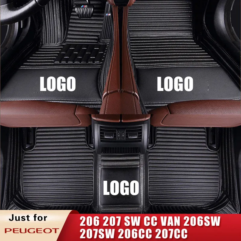 Автомобильные коврики на заказ для Peugeot 206 207 SW 3/5 Portes Cc Van 206sw 207sw 206cc 207cc авто коврик