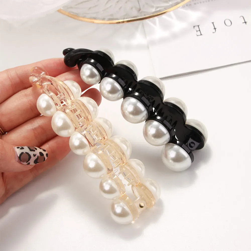 1Pc Pearls Hairpins Hair Clips Jewelry Banana Clips Headwear Women Hairgrips Girl Ponytail Barrettes Hair Pins Accessories
1Pc Pearls Hairpins Hair Clips Jewelry Banana Clips Headwear Women Hairgrips Girl Ponytail Barrettes Hair Pins Accessories