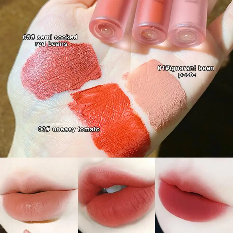 DAIMANPU 3 Packs Matte Lip Glaze Set Red Tint For Lips Makeup Long Lasting Lip Gloss Waterproof Lip Mud Lipstick Kit Cosmetics
DAIMANPU 3 Packs Matte Lip Glaze Set Red Tint For Lips Makeup Long Lasting Lip Gloss Waterproof Lip Mud Lipstick Kit Cosmetics