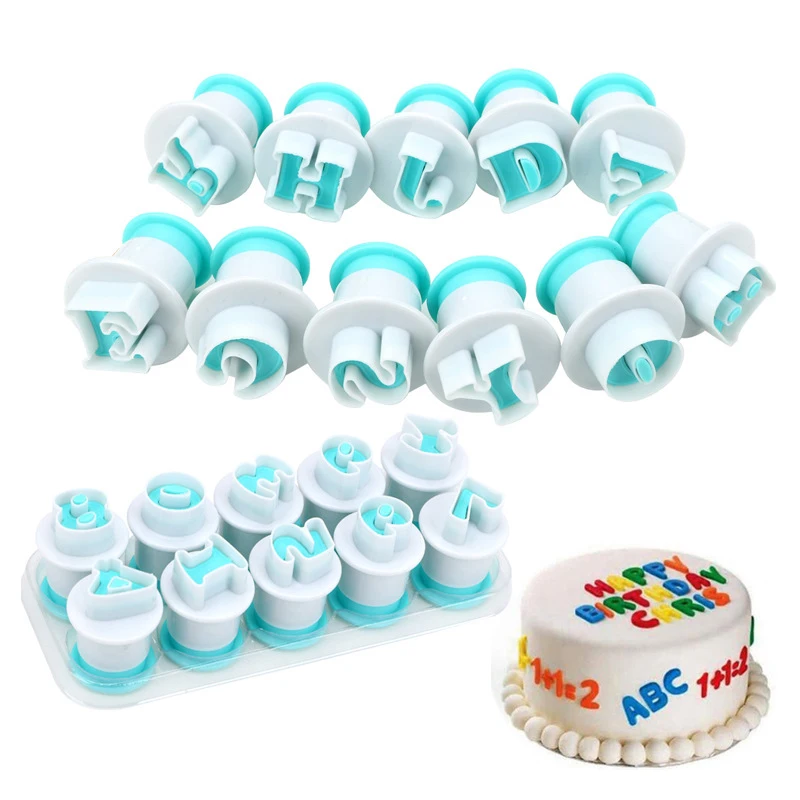 English Alphabet / Number Silicone Molds Stamp Impress Cookies Fondant Letter Cutter Embosser Plunger Baking Decorating Tools
English Alphabet / Number Silicone Molds Stamp Impress Cookies Fondant Letter Cutter Embosser Plunger Baking Decorating Tools