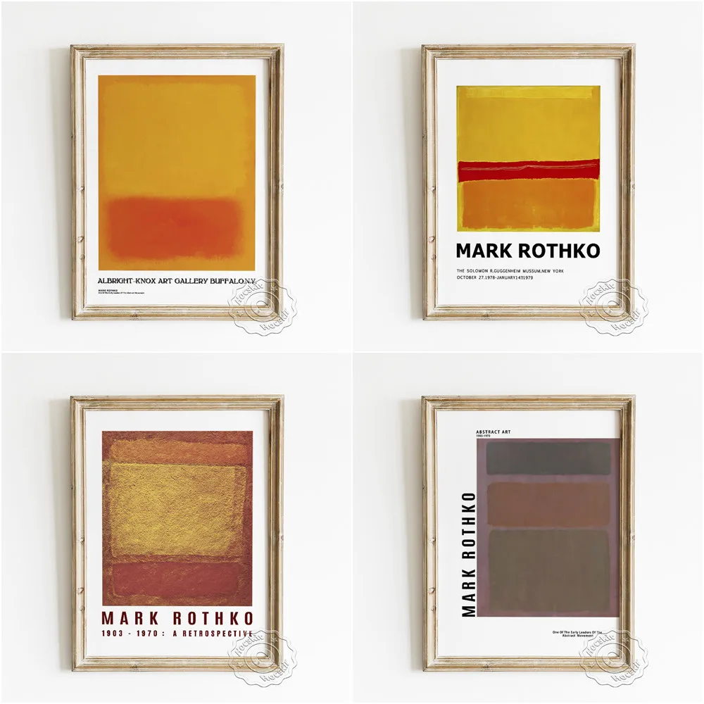 Mark Rothko Untitled Color-field Painting Exhibition Poster, Saffron Abstract Wall Stickers, Modern Art Living Room Home Decor
Mark Rothko Untitled Color-field Painting Exhibition Poster, Saffron Abstract Wall Stickers, Modern Art Living Room Home Decor