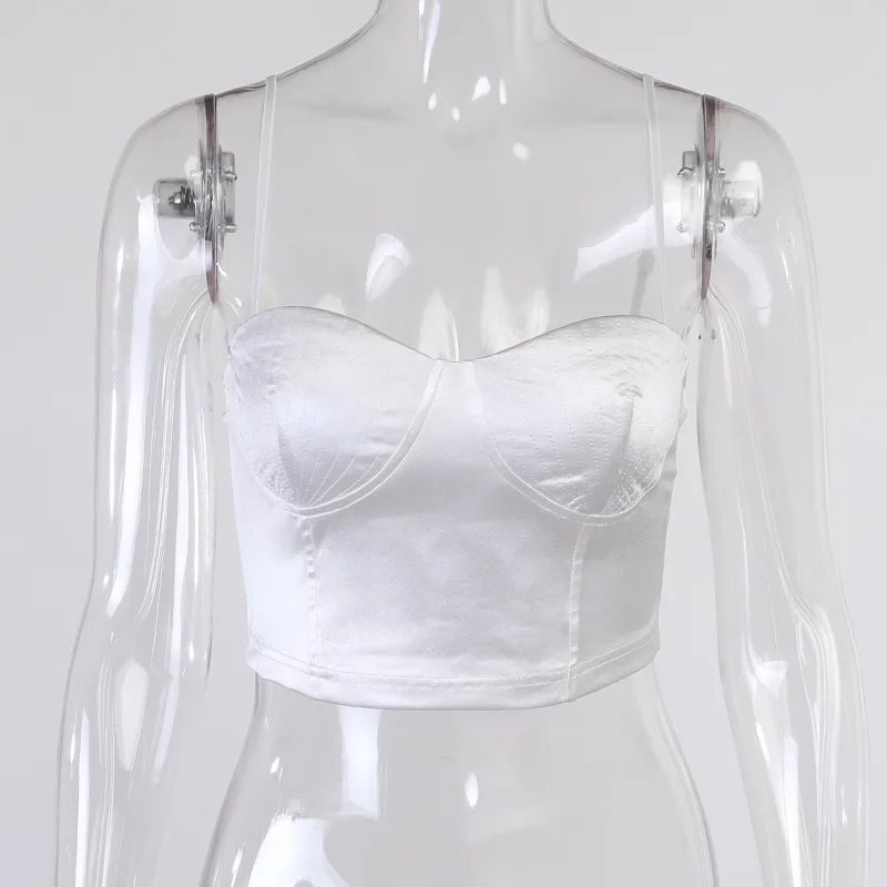 QuanRun Sexy Elegant Women Shell Bra Sleeveless Crop Top Halter Solid Camisole Party Club Streetwear 2021 Spring Summer
QuanRun Sexy Elegant Women Shell Bra Sleeveless Crop Top Halter Solid Camisole Party Club Streetwear 2021 Spring Summer