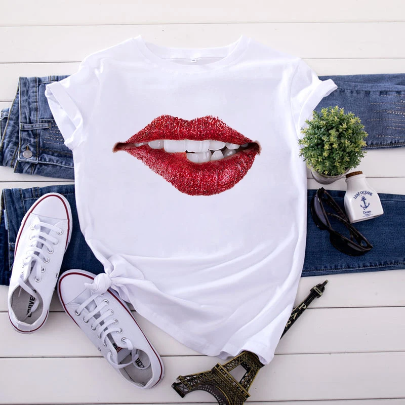 Cartoon Pattern Round Neck Round Neck T-shirts Summer Tops Clothes Ladies T-shirt Basic Women Tees Loose White Tshirts
Cartoon Pattern Round Neck Round Neck T-shirts Summer Tops Clothes Ladies T-shirt Basic Women Tees Loose White Tshirts
