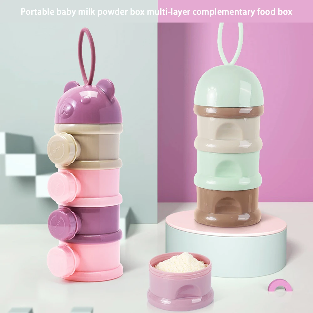 3 / 4 layers Milk Powder Box Portable Baby Food Storage Box Essential Cereal Cartoon Infant Toddle Snacks Container
3 / 4 layers Milk Powder Box Portable Baby Food Storage Box Essential Cereal Cartoon Infant Toddle Snacks Container
