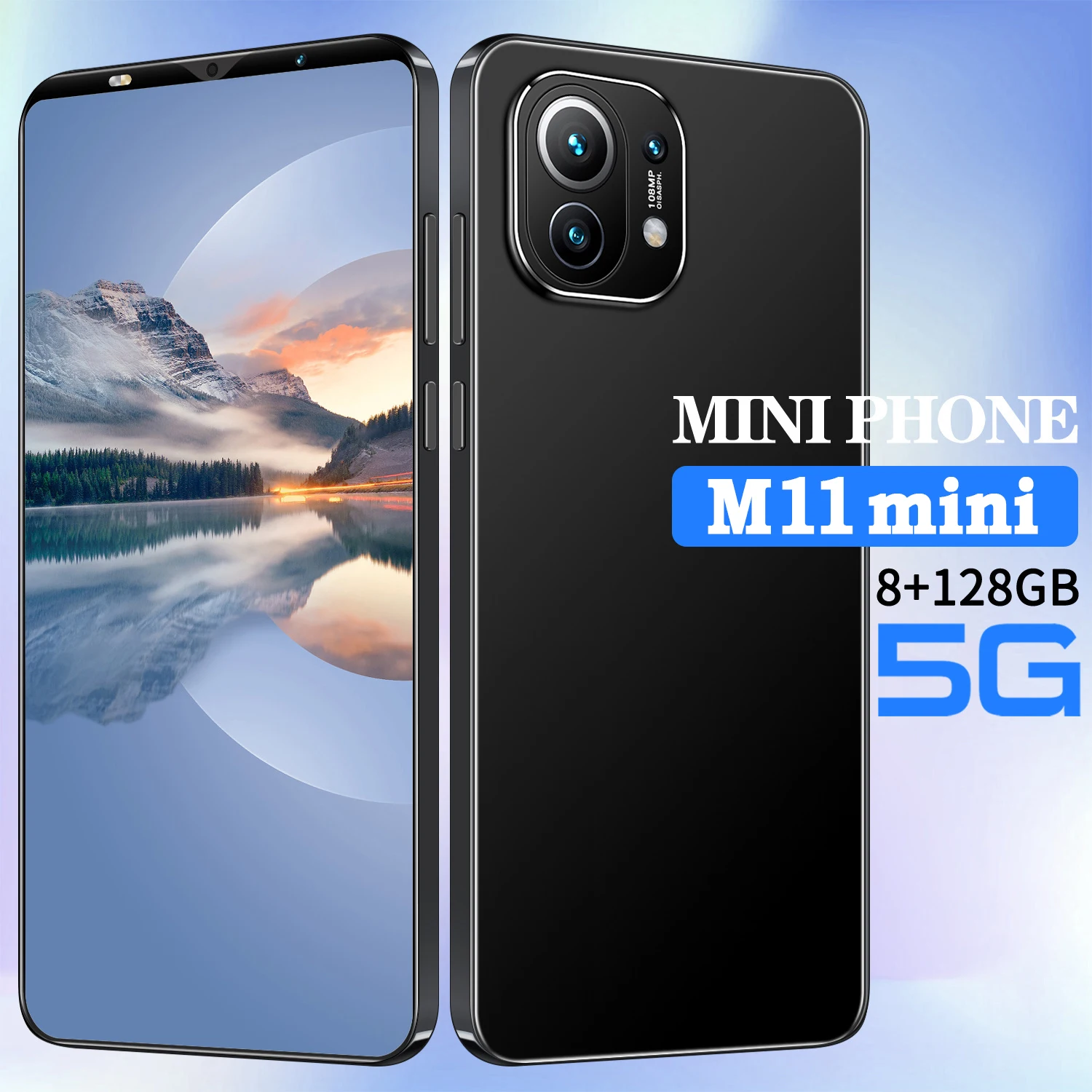 M11mini 5.2 Inch 8GB+128GB Face Fingerprint ID Dual SIM+Micro SD Mobile Cell Phone Global Version 4800mAh Smart Phone MTK6895
M11mini 5.2 Inch 8GB+128GB Face Fingerprint ID Dual SIM+Micro SD Mobile Cell Phone Global Version 4800mAh Smart Phone MTK6895