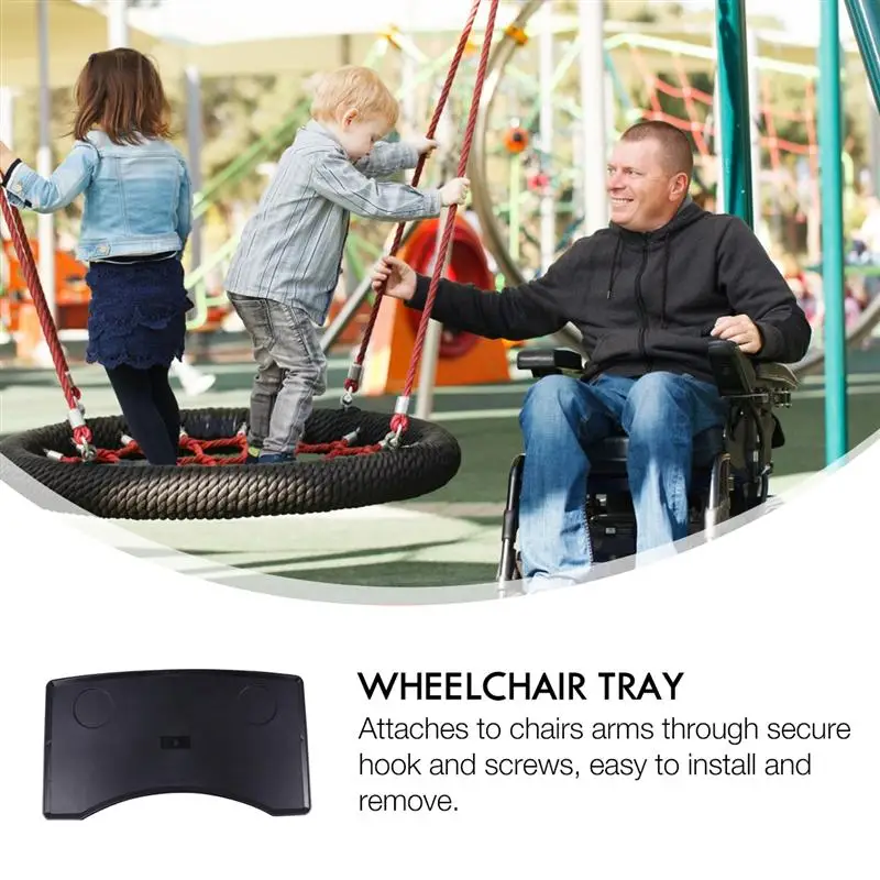 Wheelchair Lap Tray Table Accessories with Cup Holder - Portable Child Chair Trays Desk Universal Fit for All Wheelchairs
Wheelchair Lap Tray Table Accessories with Cup Holder - Portable Child Chair Trays Desk Universal Fit for All Wheelchairs