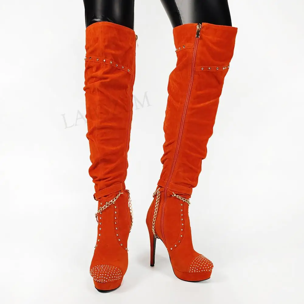 BERZIMER/женские сапоги до колена; Плиссированные Сапоги унисекс из искусственной замши с боковой молнией и цепочкой; Женская обувь для костюми...
BERZIMER/женские сапоги до колена; Плиссированные Сапоги унисекс из искусственной замши с боковой молнией и цепочкой; Женская обувь для костюми...