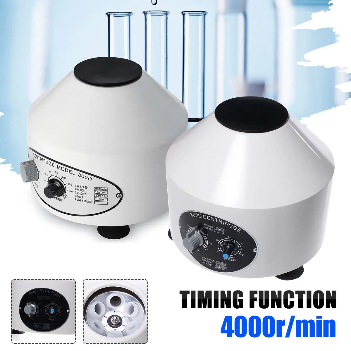 4000rpm Electric Laboratory Centrifuge Medical Practice Machine prp Isolate serum Lab Centrifuge With 6pcs 20ml Centrifuge Tube
4000rpm Electric Laboratory Centrifuge Medical Practice Machine prp Isolate serum Lab Centrifuge With 6pcs 20ml Centrifuge Tube