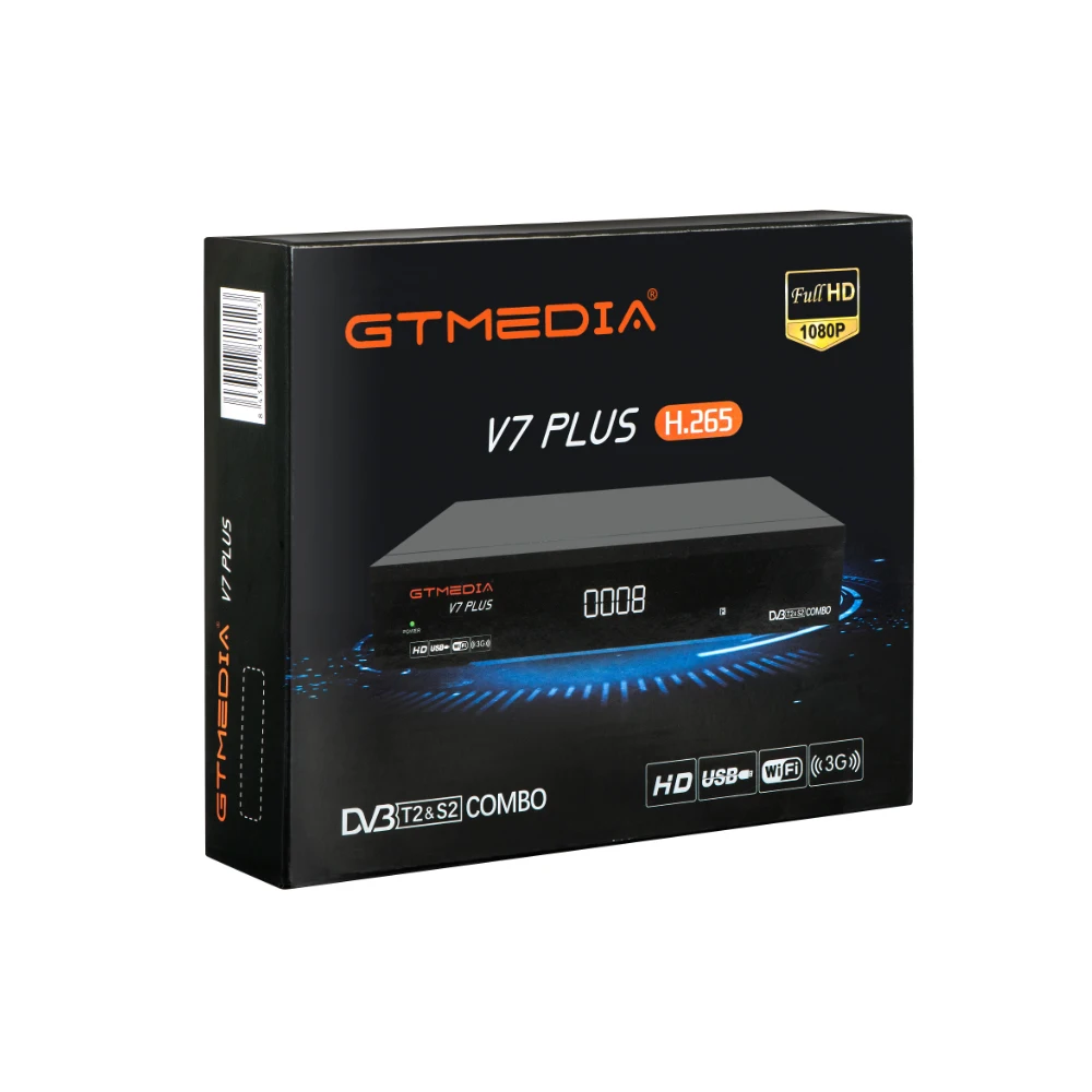 

GTMEDIA V7 PLUS Combo DVB-T2 DVB-S2 1080P Full HD DVB-S/S2+T/T2 Support H.265 AVS+ And PowerVu DRE & Biss Key With No App