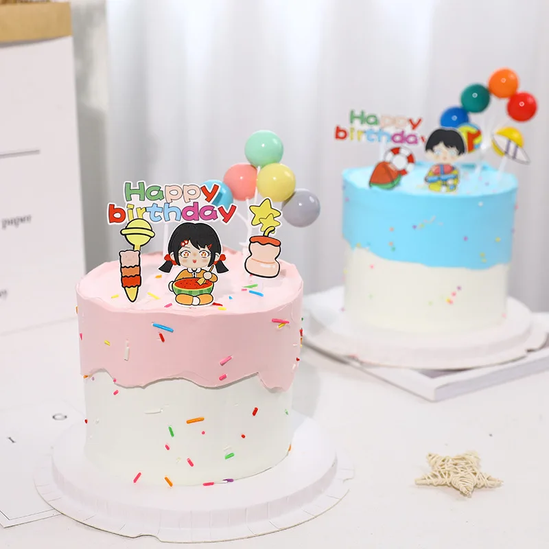 Children's Birthday Cake Decor Ice Cream Watermelon Cake Topppers Boy Girl Cartoon Balloon Birthday Ation Cake Insert Dessert
Children's Birthday Cake Decor Ice Cream Watermelon Cake Topppers Boy Girl Cartoon Balloon Birthday Ation Cake Insert Dessert