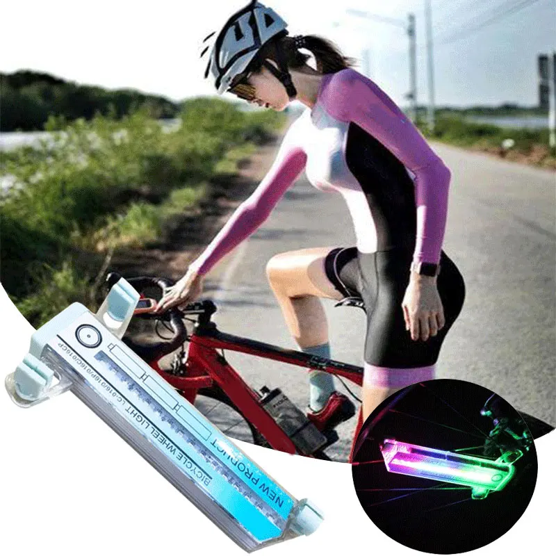 

2021 Горячая 3D подсветка для колес велосипеда светодиодный светильник s 1/2 шт. красочные Велосипедное колесо светильник с номером 32 16 пара све...