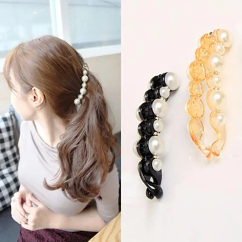 1Pc Pearls Hairpins Hair Clips Jewelry Banana Clips Headwear Women Hairgrips Girl Ponytail Barrettes Hair Pins Accessories
1Pc Pearls Hairpins Hair Clips Jewelry Banana Clips Headwear Women Hairgrips Girl Ponytail Barrettes Hair Pins Accessories