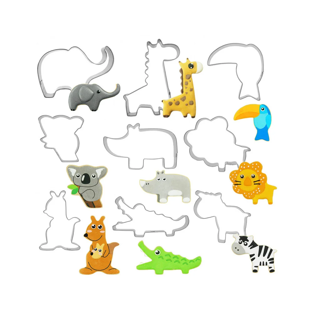 Cookie Cutters Set of 9 Pcs, Safari Animal Cookie Cutter Molds for Kids Fun Party Baby Shower Cookie Cutter Baking Accessories
Cookie Cutters Set of 9 Pcs, Safari Animal Cookie Cutter Molds for Kids Fun Party Baby Shower Cookie Cutter Baking Accessories