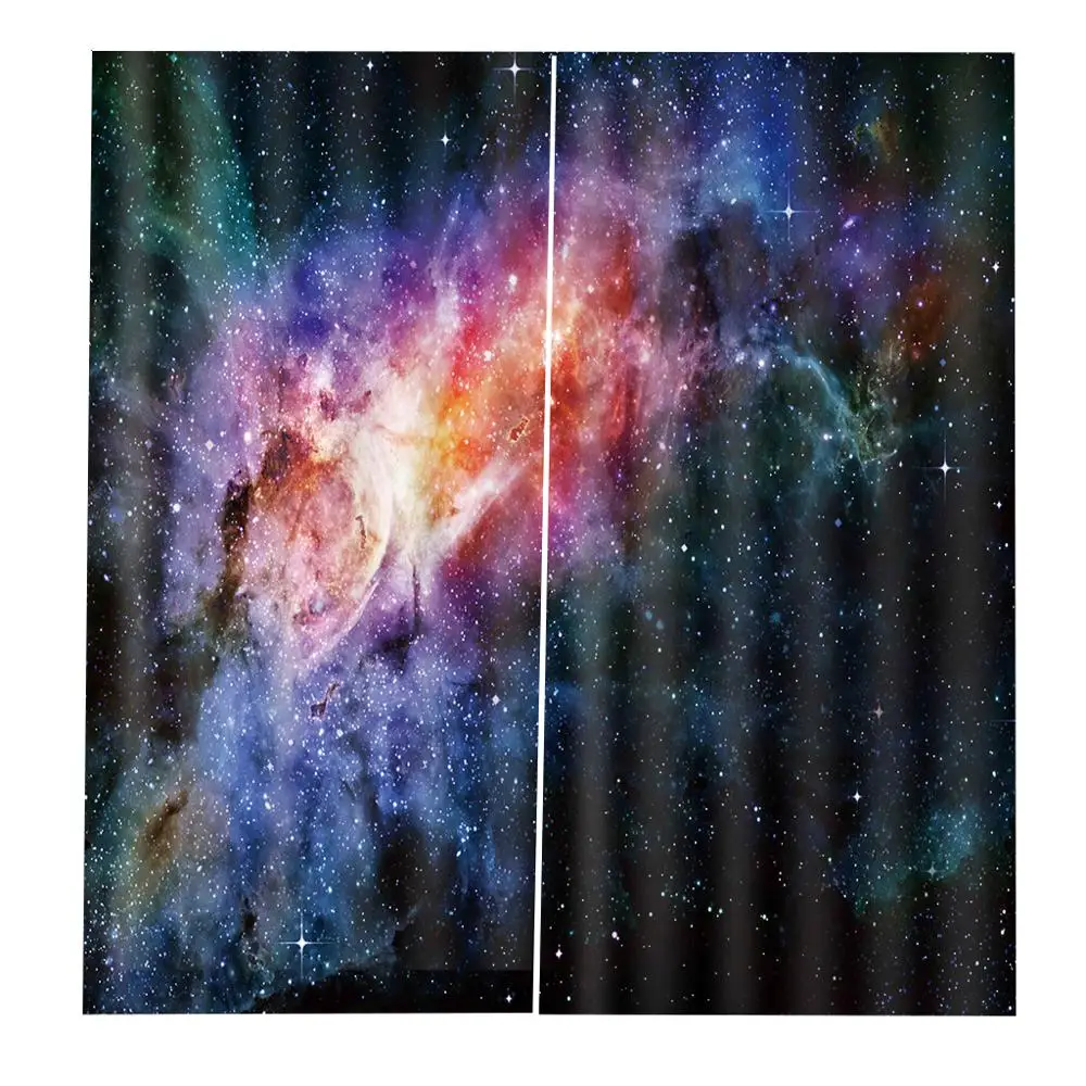 Modern Fashion Galaxy Space Starry Star Sky Night Window Curtain For Living room bedroom Blackout Drapes Customizable any size
Modern Fashion Galaxy Space Starry Star Sky Night Window Curtain For Living room bedroom Blackout Drapes Customizable any size