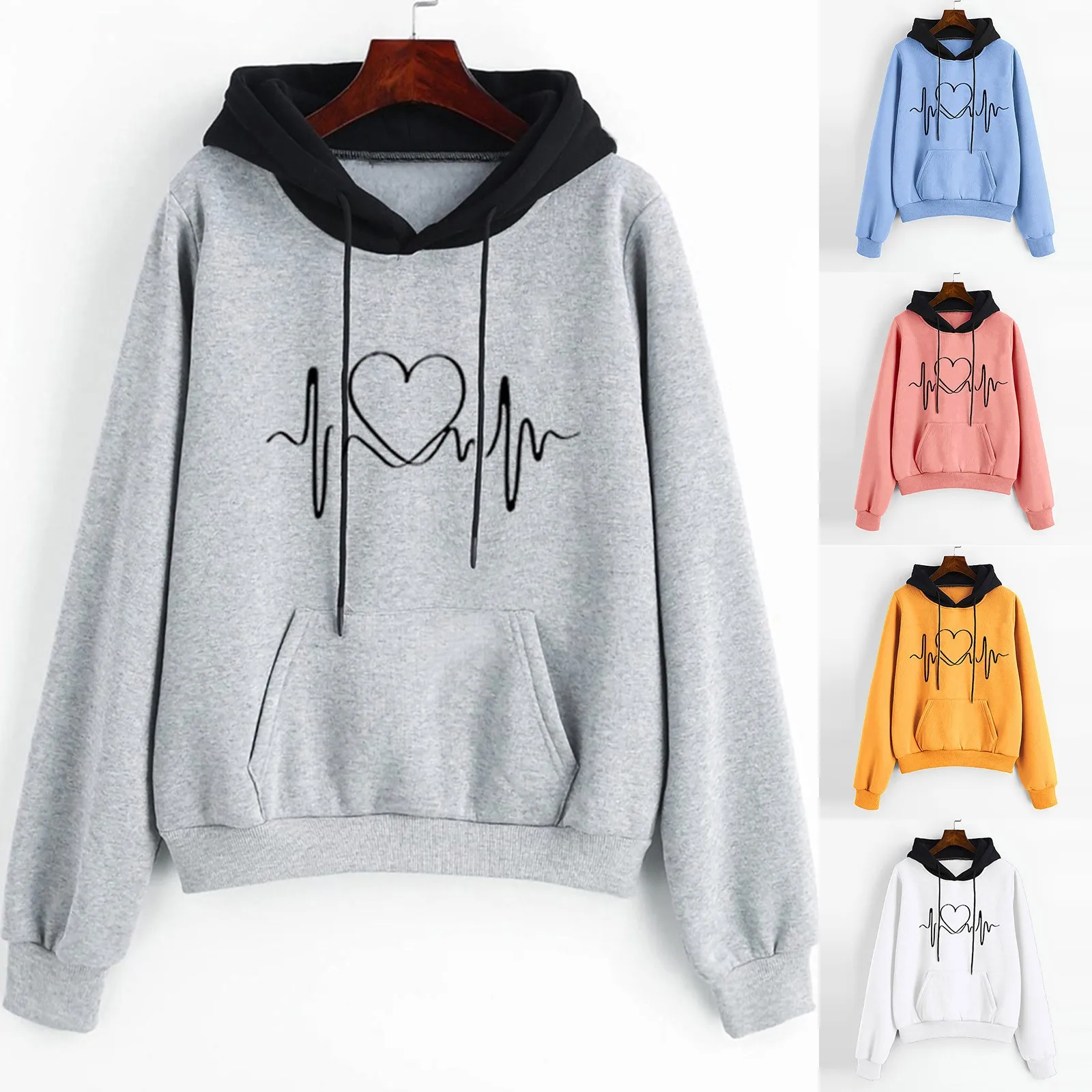 Модные женские повседневные толстовки с капюшоном, пуловер с длинным рукавом и карманами, толстовка, блузка, женская верхняя одежда, пулове...
Модные женские повседневные толстовки с капюшоном, пуловер с длинным рукавом и карманами, толстовка, блузка, женская верхняя одежда, пулове...