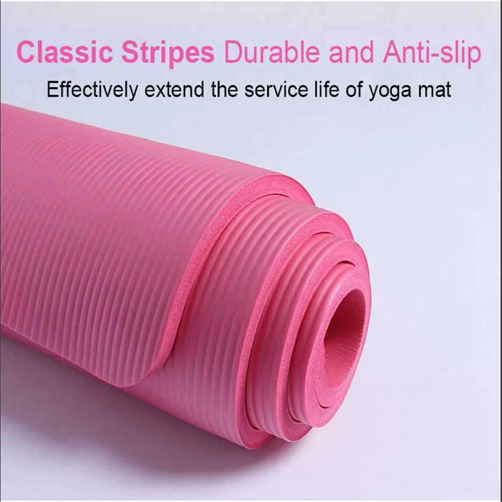 183x61x1.5cm Gym Exercise Non-slip Sit Up Yoga Mats Outdoor Camping NBR Yoga Mat Antiskid Sports Fitness Pad with Straps
183x61x1.5cm Gym Exercise Non-slip Sit Up Yoga Mats Outdoor Camping NBR Yoga Mat Antiskid Sports Fitness Pad with Straps