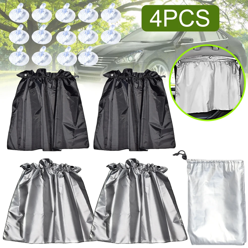 2/4Pcs Auto Car Protection Window Curtain Sun Shade With Suction Cup Black Universal Car Sunshade Sunscreen Block Curtain
2/4Pcs Auto Car Protection Window Curtain Sun Shade With Suction Cup Black Universal Car Sunshade Sunscreen Block Curtain