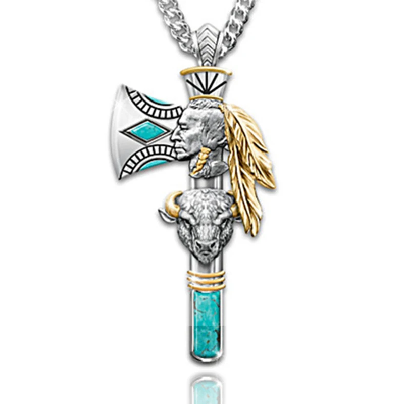Creative Punk Man Necklace Indian Bull Head Pendant Chain On The Neck Fashion Women Party Vintage Jewelry Girl Gift Wholesale
Creative Punk Man Necklace Indian Bull Head Pendant Chain On The Neck Fashion Women Party Vintage Jewelry Girl Gift Wholesale