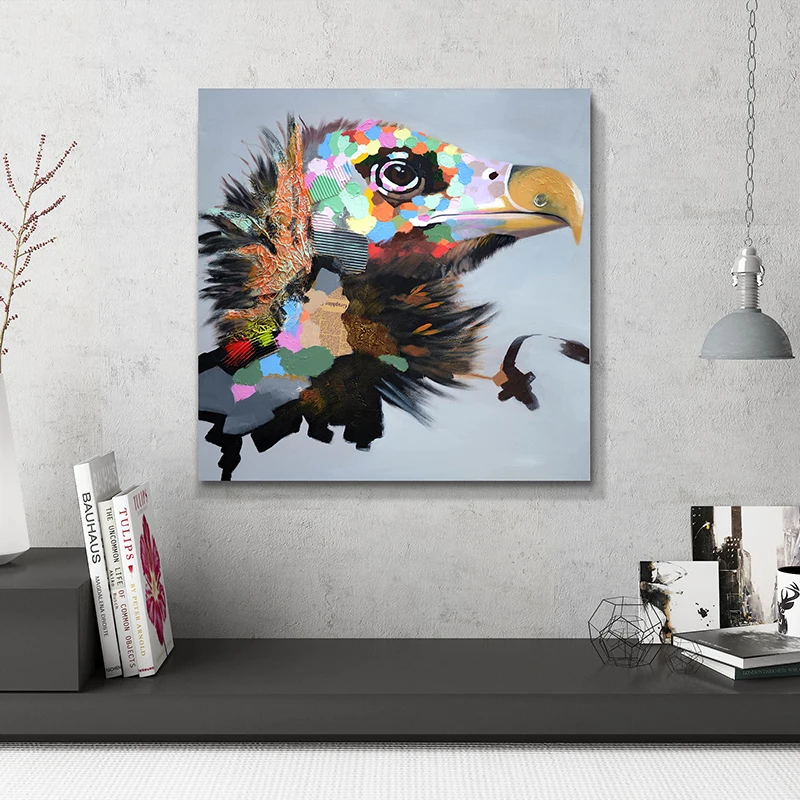 100% Hand Painted Abstract Eagle Head Oil Painting On Canvas Wall Art Frameless Picture Decoration For Live Room Home Decor Gift
100% Hand Painted Abstract Eagle Head Oil Painting On Canvas Wall Art Frameless Picture Decoration For Live Room Home Decor Gift