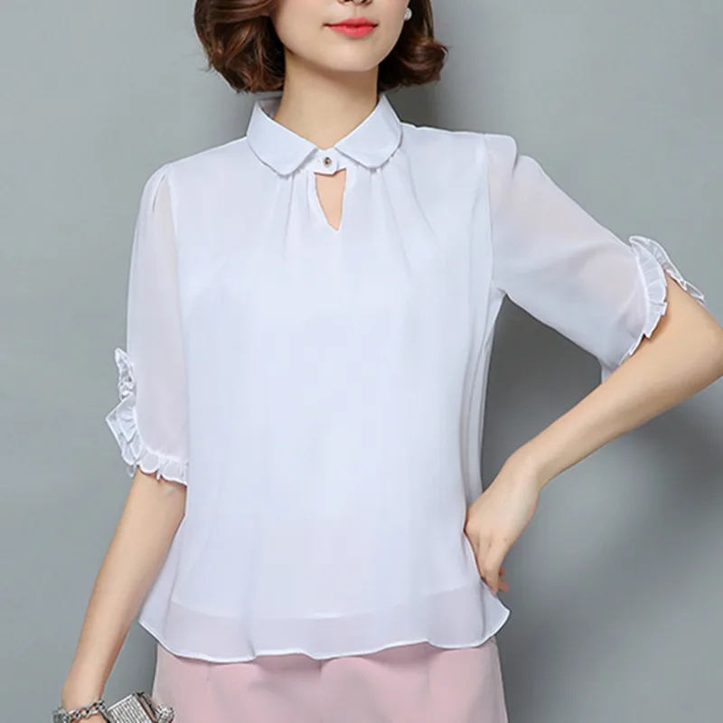 YF25 Blouses Women Autumn Tops and Blouses Ruffles Casual Chiffon Blouse Female Work Wear Office Shirts Plus size White/Pink
YF25 Blouses Women Autumn Tops and Blouses Ruffles Casual Chiffon Blouse Female Work Wear Office Shirts Plus size White/Pink