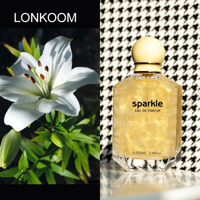 

LONKOOM 100ml Lily flowers Floral Fragrance Perfume for Women дђи женские бѬендове sweat pads