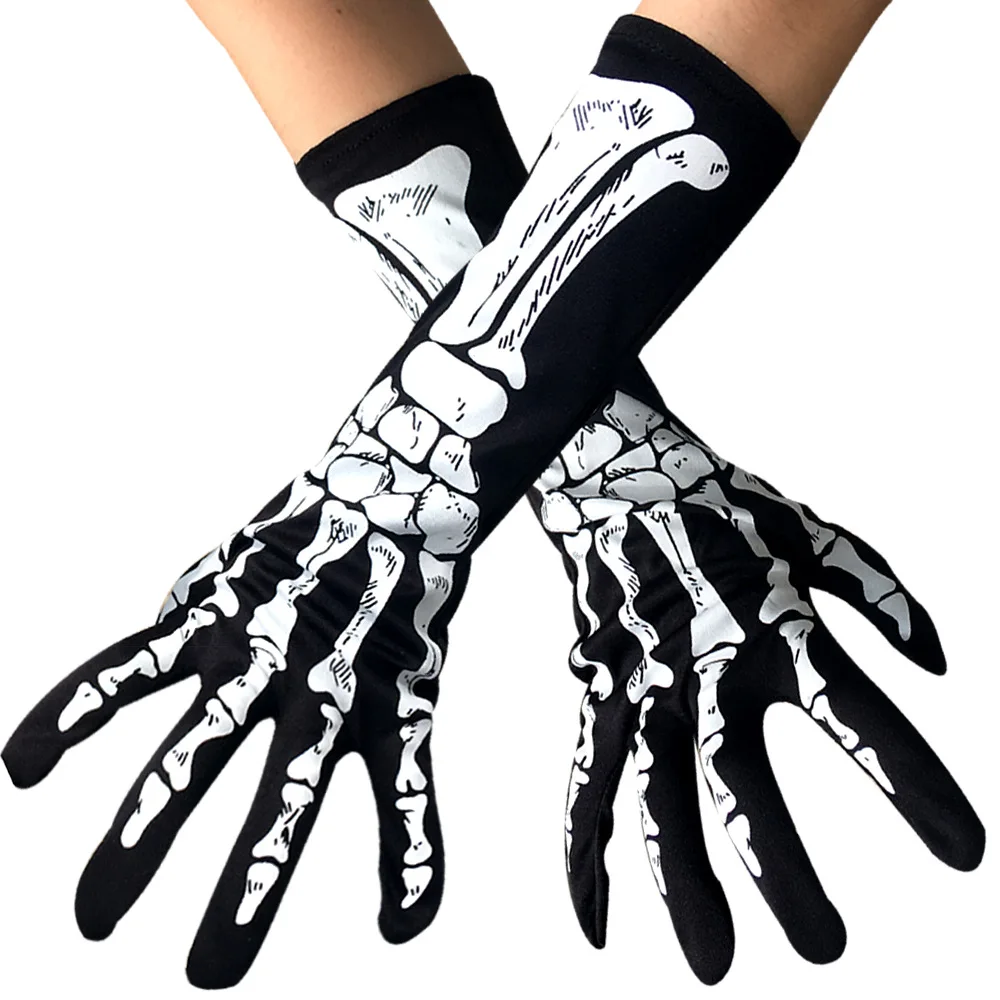 Skeleton Bone Gloves Men Women Horror Skull Claw Goth Ghost Cosplay Full Finger Black Glove Halloween Party Supplies
Skeleton Bone Gloves Men Women Horror Skull Claw Goth Ghost Cosplay Full Finger Black Glove Halloween Party Supplies
