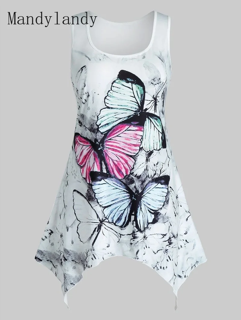 Mandylandy Women Fashion Shirt Lady Sexy U neck Sleeveless Plus Size Butterfly Print Tank Top T-shirt
Mandylandy Women Fashion Shirt Lady Sexy U neck Sleeveless Plus Size Butterfly Print Tank Top T-shirt
