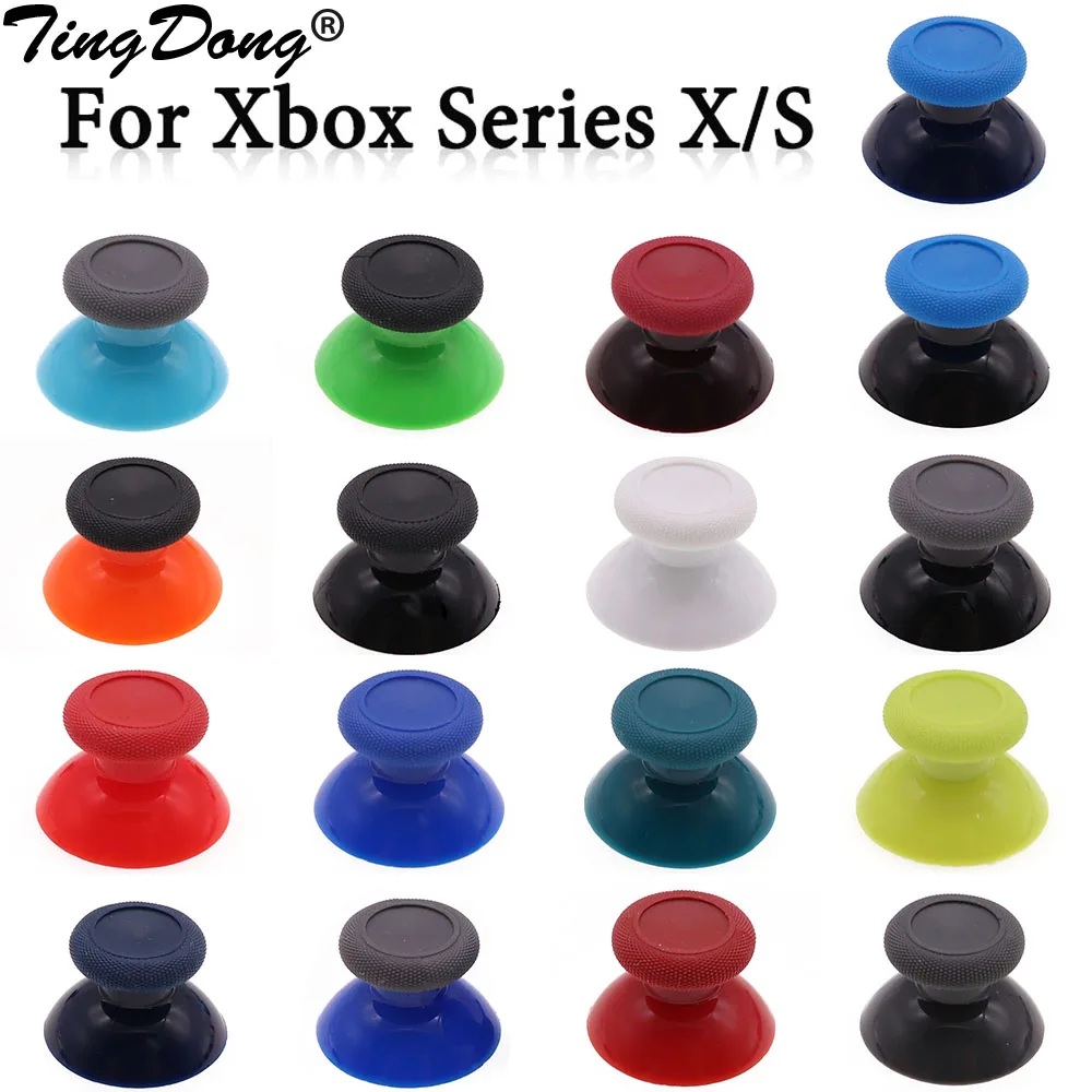 

50ps=25pair Analog Joystick Thumb Sticks Caps for Xbox Series X S Controllers Mushroom Hat Rocker Caps Replacement Repair Parts