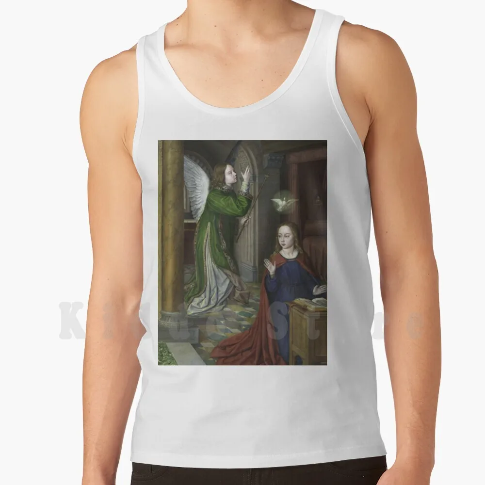 Jean Hey , Known As The Master Of Moulins-The Annunciation Tank Tops Vest 100% Cotton Art Institute Of Chicago
Jean Hey , Known As The Master Of Moulins-The Annunciation Tank Tops Vest 100% Cotton Art Institute Of Chicago