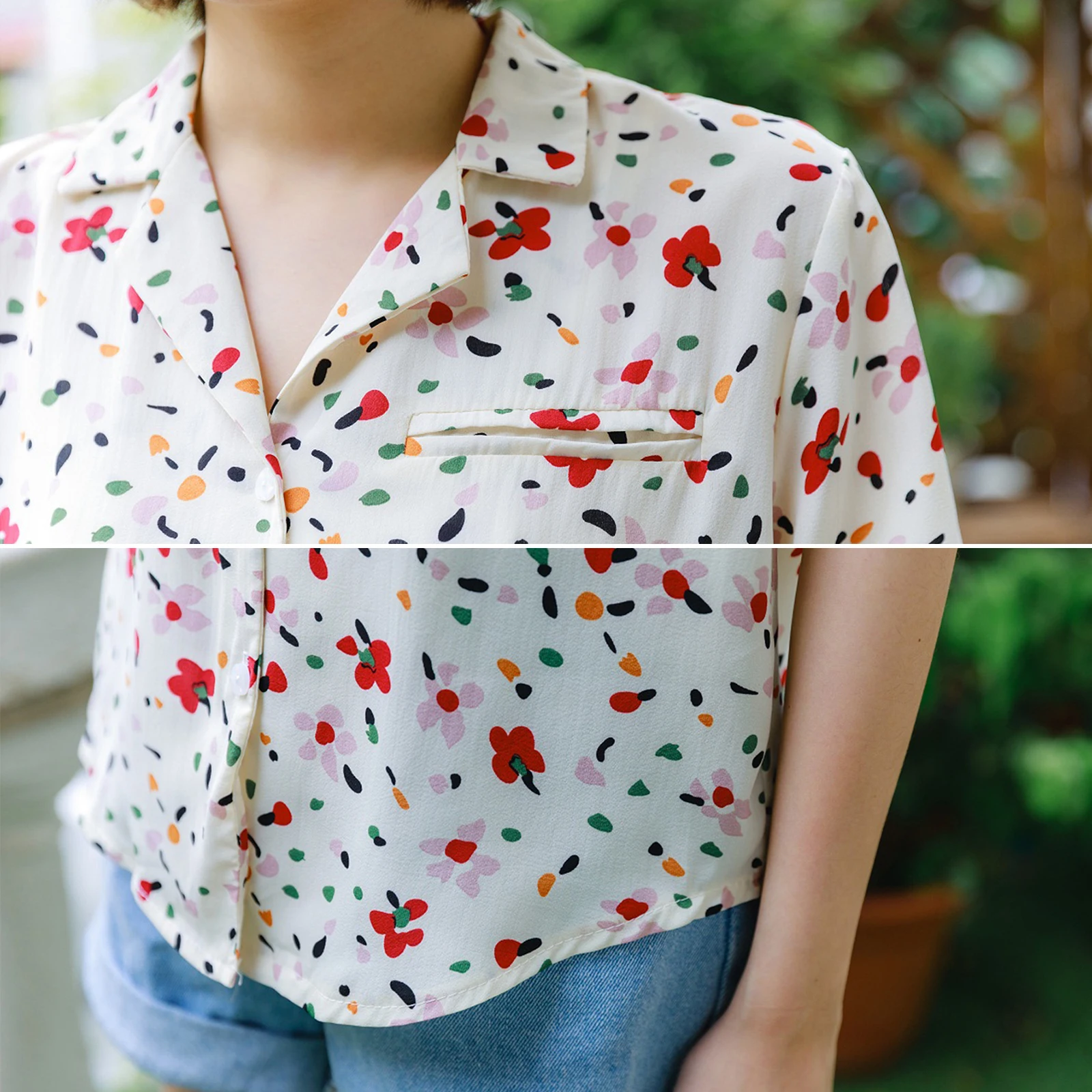 Vintage Women Blouses Shirts Printting Floral Short Sleeve V Neck Summer Tops Female Clothing Elegant 2021 #H42
Vintage Women Blouses Shirts Printting Floral Short Sleeve V Neck Summer Tops Female Clothing Elegant 2021 #H42