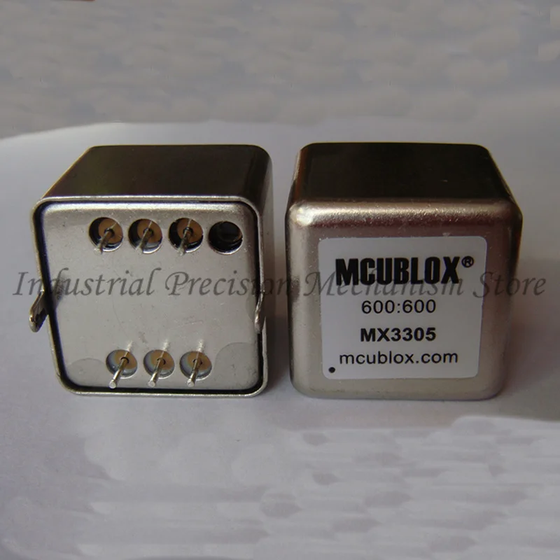 MCUBLOX 600: 600 ohm Permalloy shielded audio coupling isolation transformer, both input and output have taps
MCUBLOX 600: 600 ohm Permalloy shielded audio coupling isolation transformer, both input and output have taps