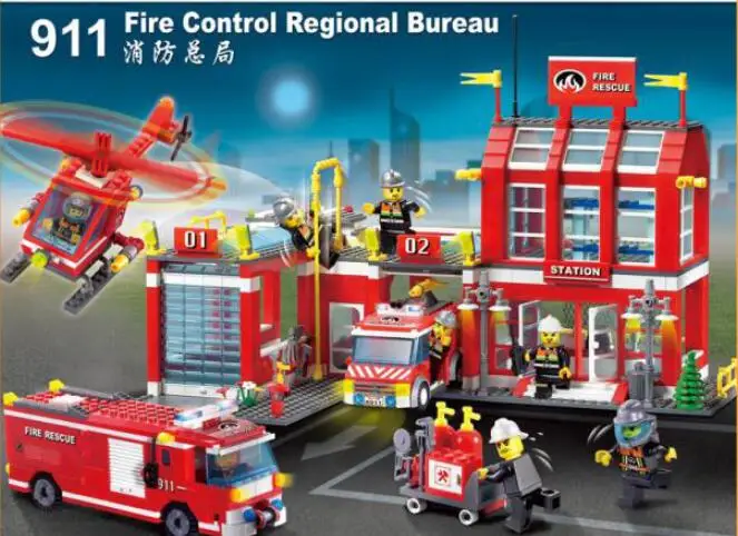 Enlighten Building Blocks 902-911 fire engine Model Building Kits Military Blocks for Children Boys
Enlighten Building Blocks 902-911 fire engine Model Building Kits Military Blocks for Children Boys