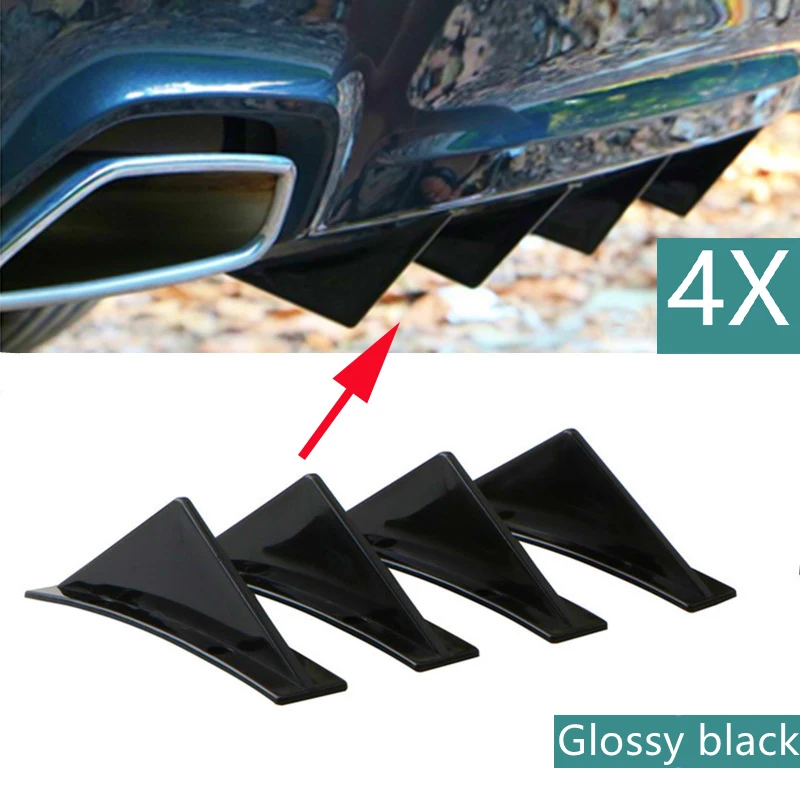 Universal 4pcs Car Rear Bumper Lip Diffuser Shark Fins Spoiler For AUDI a4 b8 8k For Civic Sedan 4Dr 2016-2018 Carbon Fiber Loo
Universal 4pcs Car Rear Bumper Lip Diffuser Shark Fins Spoiler For AUDI a4 b8 8k For Civic Sedan 4Dr 2016-2018 Carbon Fiber Loo