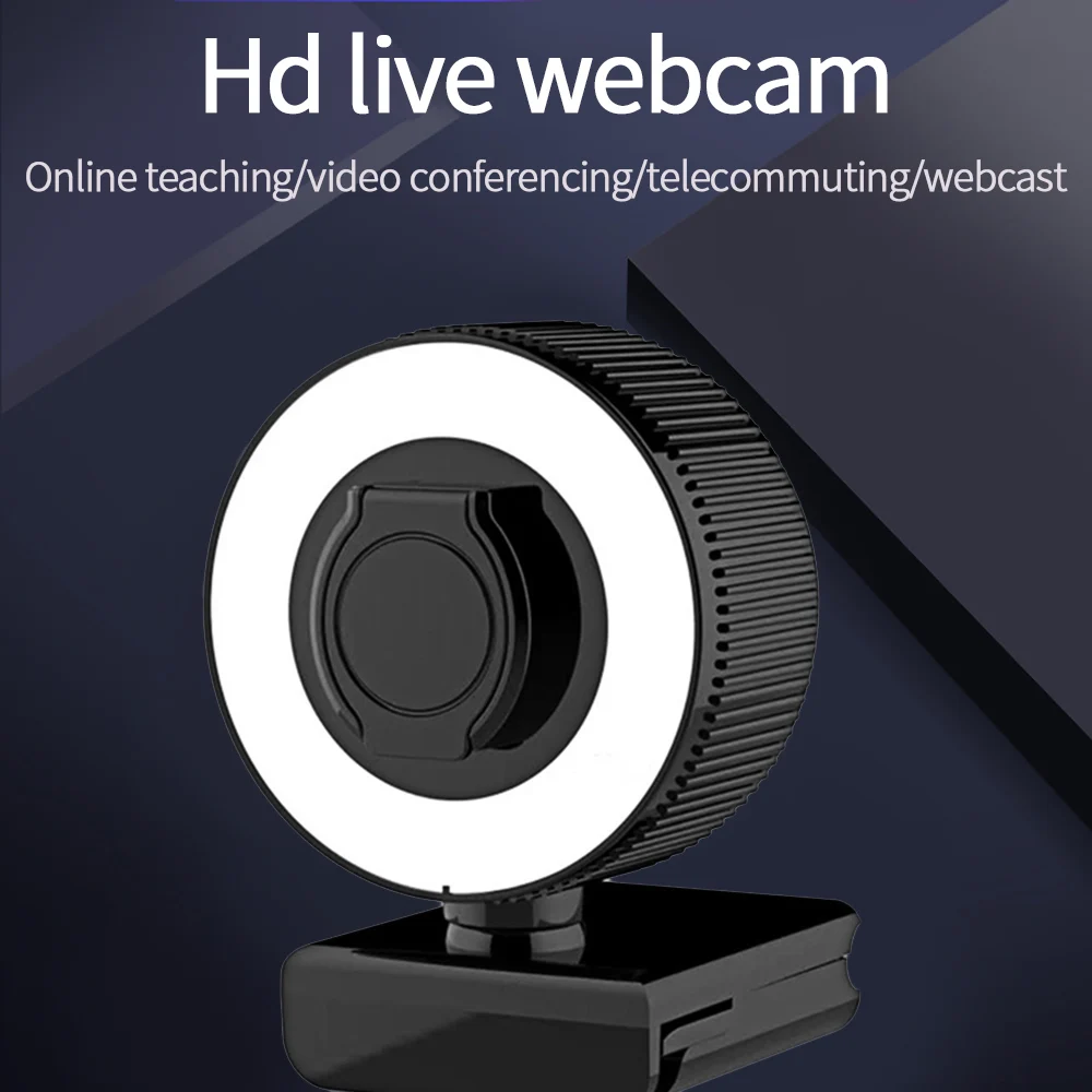 Webcam 1080p Built-in Ring Light Conference Video Autofocus Computer Camera Noise-cancelling Microphones USB Photography Camera
Webcam 1080p Built-in Ring Light Conference Video Autofocus Computer Camera Noise-cancelling Microphones USB Photography Camera