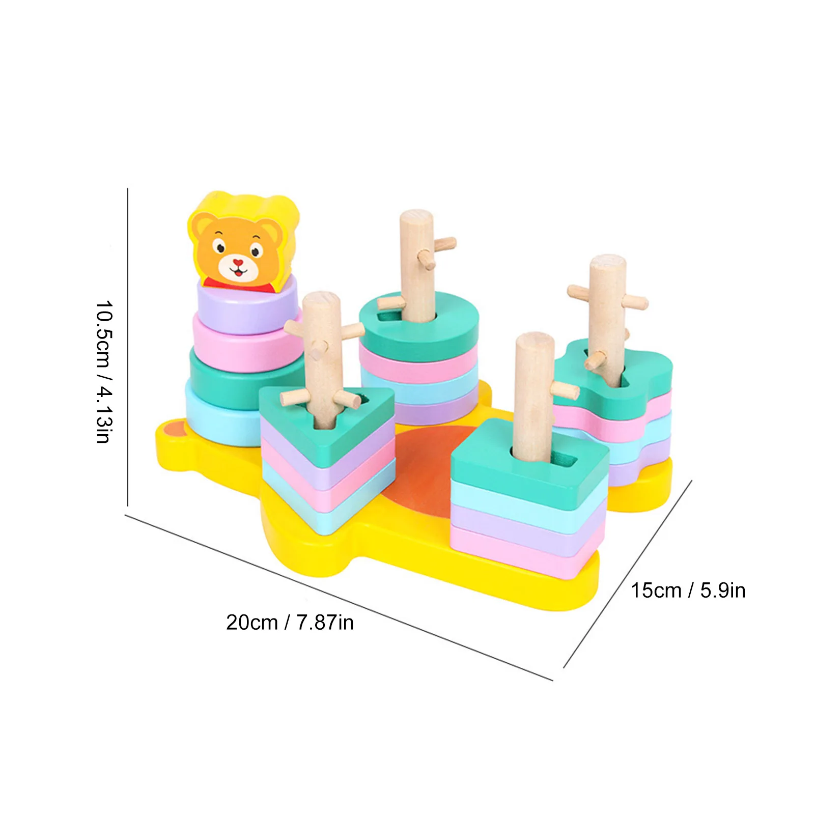 Montessori Wooden Toys Color Shape Round Triangle Square Sorting Stacking Block Early Educational Toy Set For Children
Montessori Wooden Toys Color Shape Round Triangle Square Sorting Stacking Block Early Educational Toy Set For Children