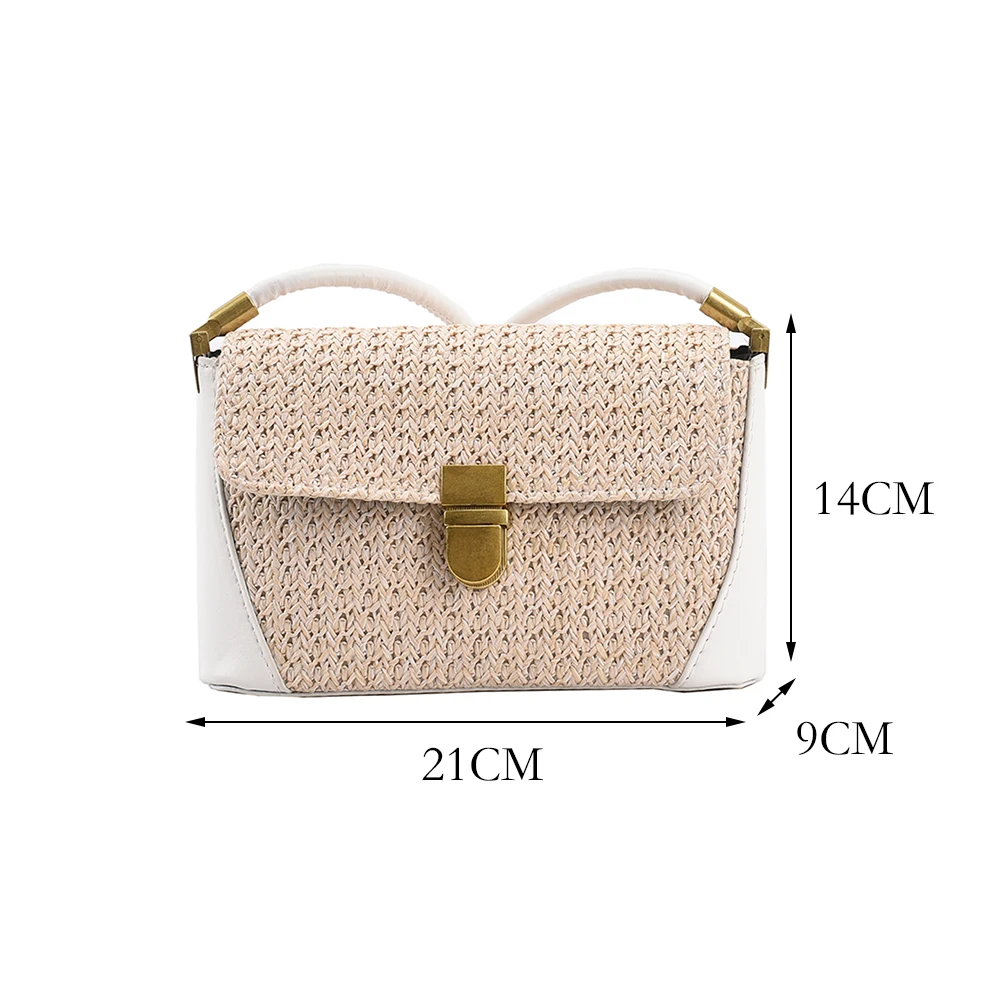 Vintage PU Leather Woven Patchwork Women Fashion Shoulder Underarm Bags Solid Color Casual Ladies Summer Small Flap Handbags
Vintage PU Leather Woven Patchwork Women Fashion Shoulder Underarm Bags Solid Color Casual Ladies Summer Small Flap Handbags