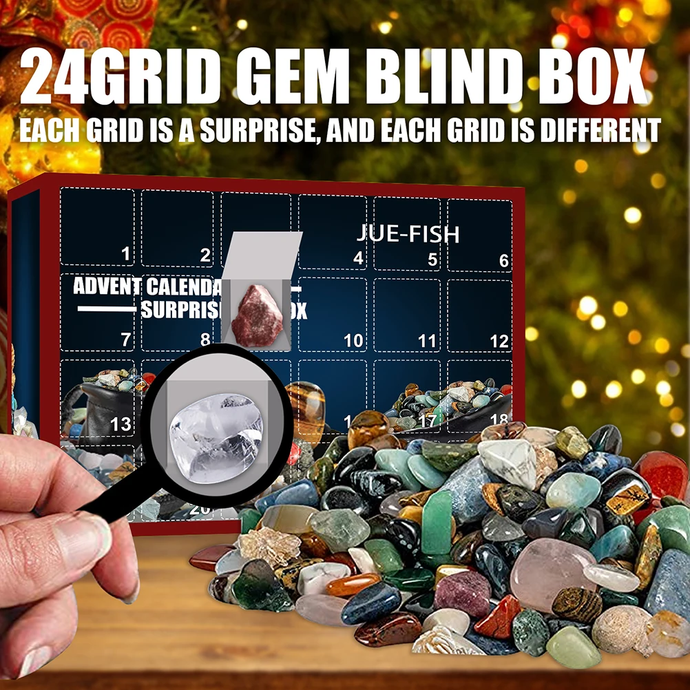 24 Days Christmas Advent Calendar Toy for Kids Mineral Gift Box Toys Christmas Ore Toys for School Dormitory
24 Days Christmas Advent Calendar Toy for Kids Mineral Gift Box Toys Christmas Ore Toys for School Dormitory