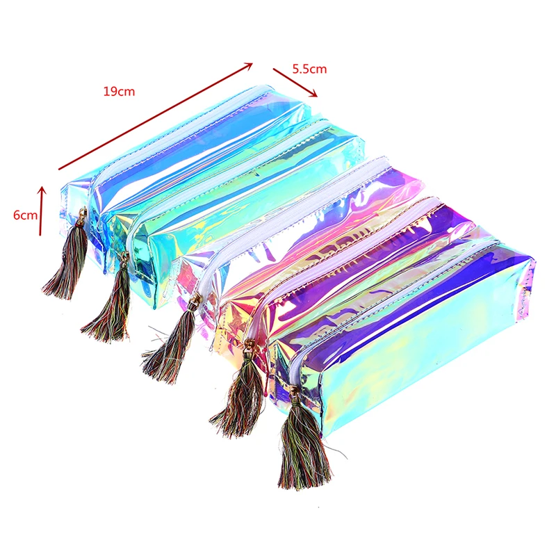 Laser Transparent Color Pencil Case Pencil Bag for Student Stationery School Office Supplies Makeup Cosmetic Storage Bags
Laser Transparent Color Pencil Case Pencil Bag for Student Stationery School Office Supplies Makeup Cosmetic Storage Bags