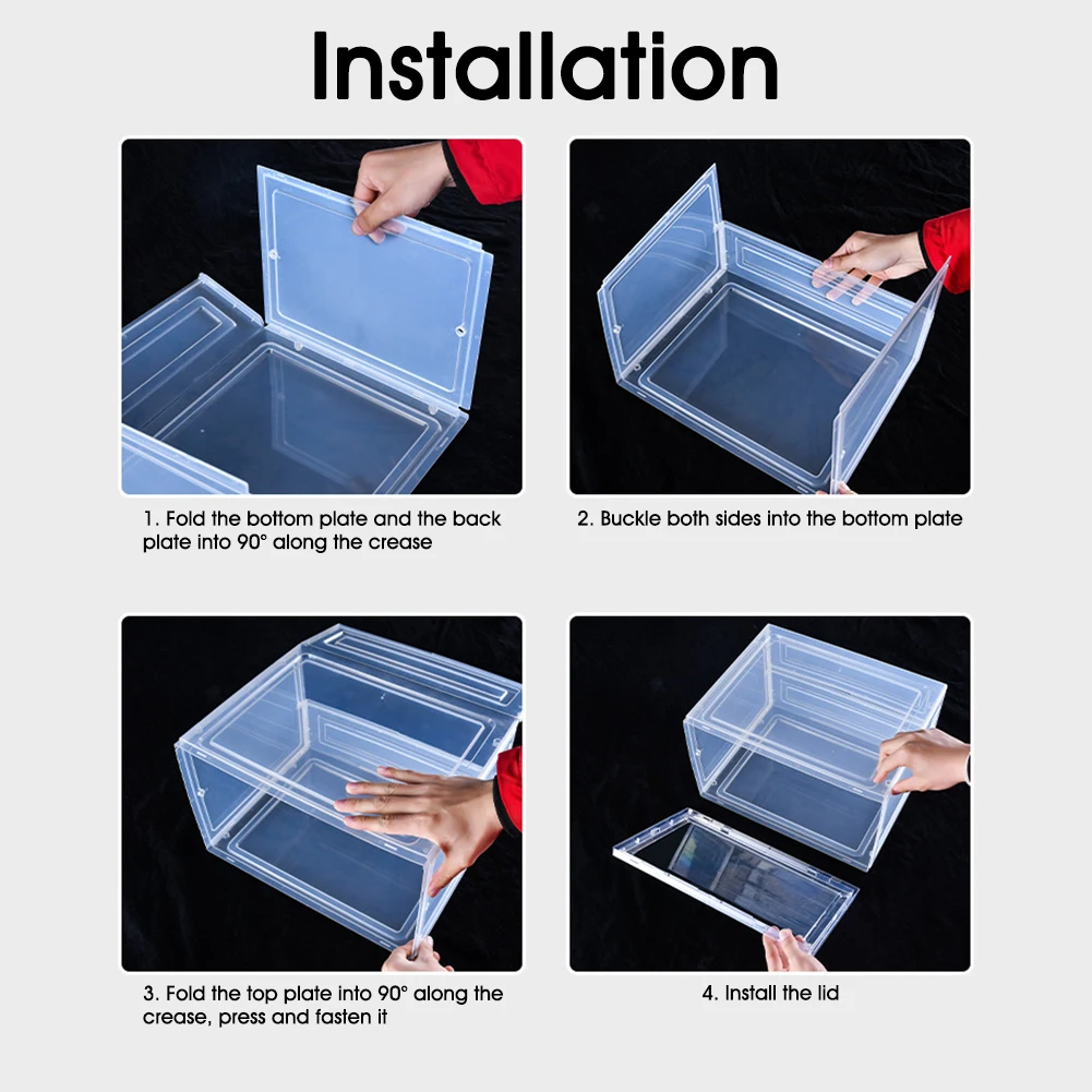 Transparent Shoe Box Storage Shoe Boxes Thickened Dustproof Shoes Organizer Box Can Be Superimposed Combination Shoe Cabinet
Transparent Shoe Box Storage Shoe Boxes Thickened Dustproof Shoes Organizer Box Can Be Superimposed Combination Shoe Cabinet