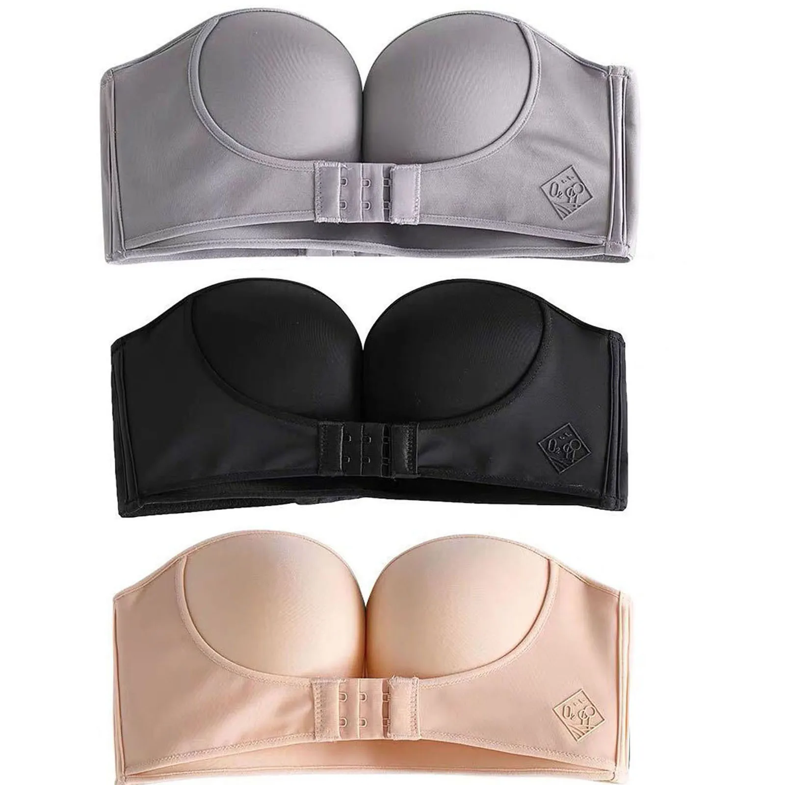 ISHOWTIENDA 3PC Strapless Front Buckle Sexy Gathe r up Invisible Anti-Slip Push Up Bra bondage lingerie
ISHOWTIENDA 3PC Strapless Front Buckle Sexy Gathe r up Invisible Anti-Slip Push Up Bra bondage lingerie