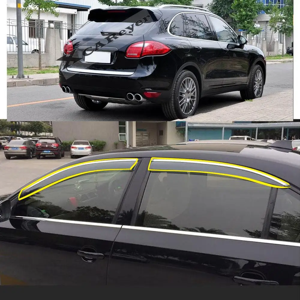 Car Sticker Plastic Window Glass Wind Visor Weather Rain/Sun Guard Vent Protector Awnings For PORSCHE Cayenne 2011-2018
Car Sticker Plastic Window Glass Wind Visor Weather Rain/Sun Guard Vent Protector Awnings For PORSCHE Cayenne 2011-2018