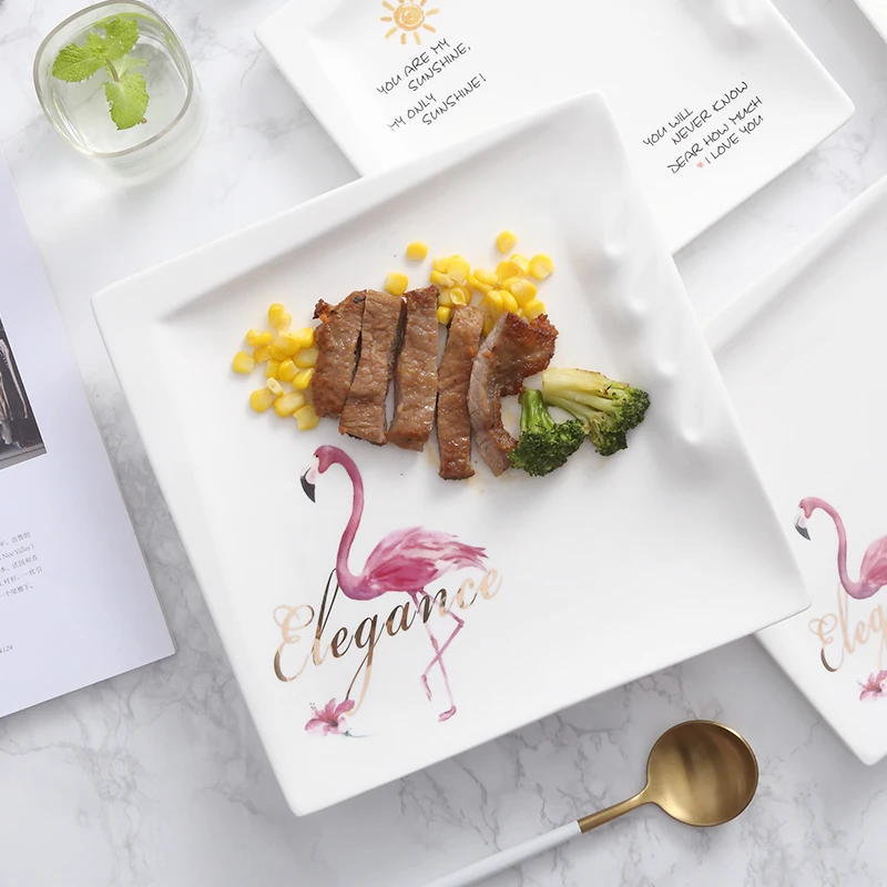 Steak Plate Nordic Ceramic Steak Plate Tableware Ceramic Dinner Plate Dish Porcelain Dessert Plate Dinnerware Printed Cartoon
Steak Plate Nordic Ceramic Steak Plate Tableware Ceramic Dinner Plate Dish Porcelain Dessert Plate Dinnerware Printed Cartoon